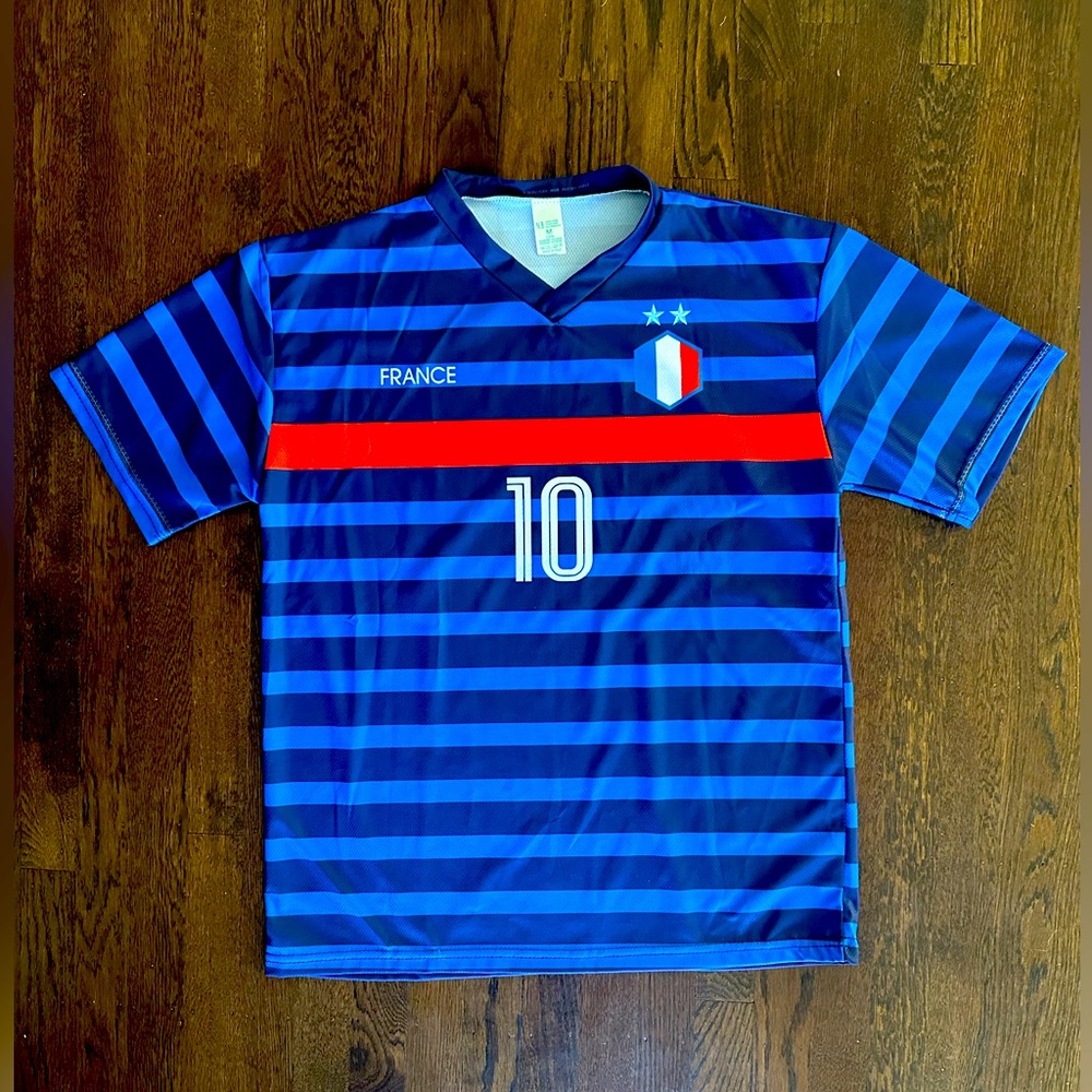 Mbappe French Soccer Jersey, Men’s Medium